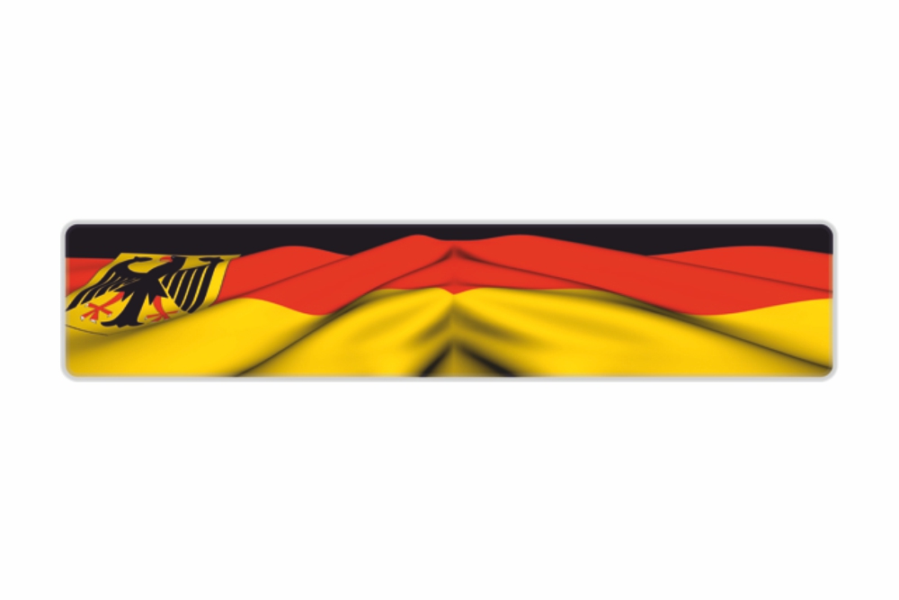 Schild Deutschland reflex 520 x 110 x 1 mm
