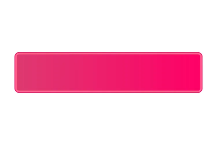 Schild pink fluoreszierend 520 x 110 x 1 mm