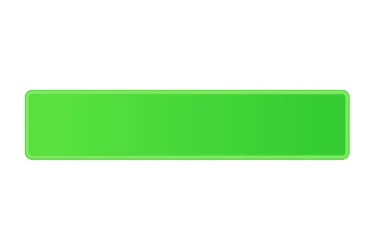Plate green fluorescent 520 x 110 x 1 mm
