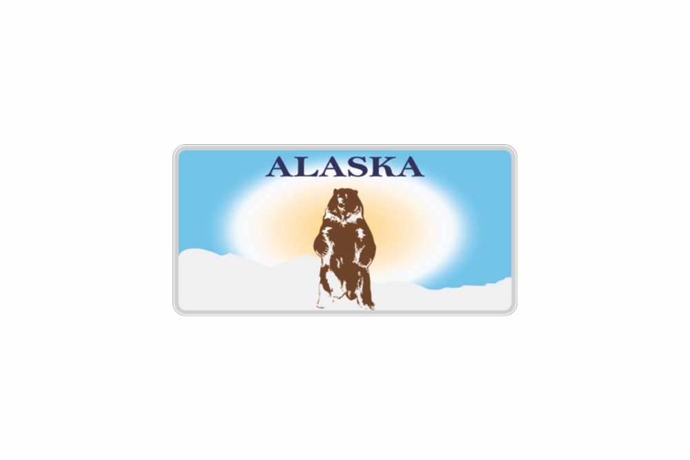 Schild Alaska reflex 300 x 150 x 1 mm