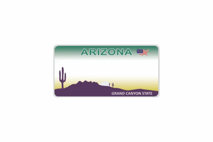 Schild Arizona reflex 300 x 150 x 1 mm