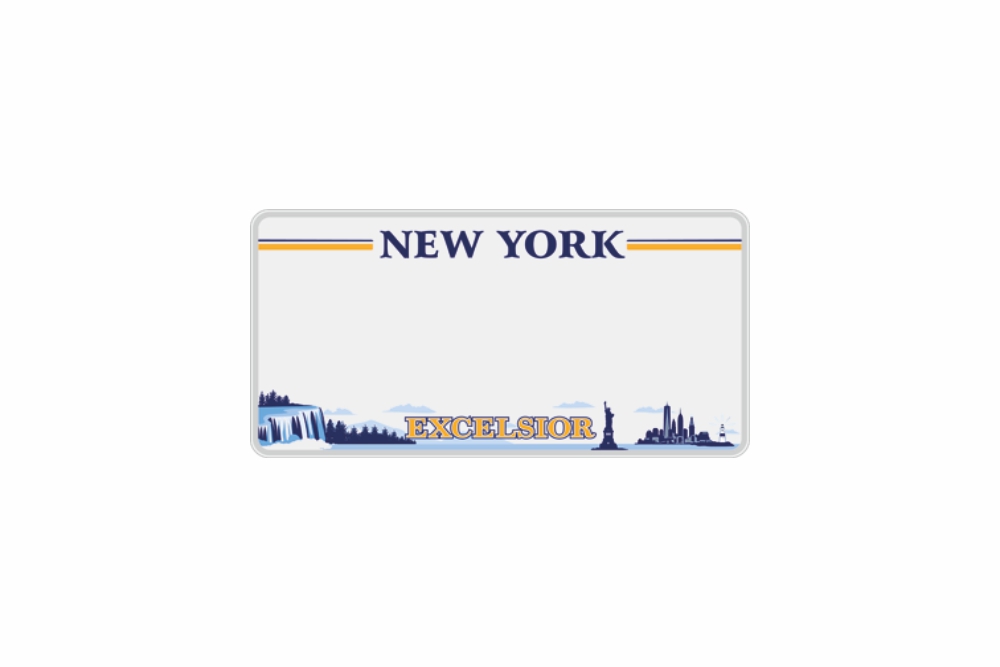 Schild New York reflex 300 x 150 x 1 mm