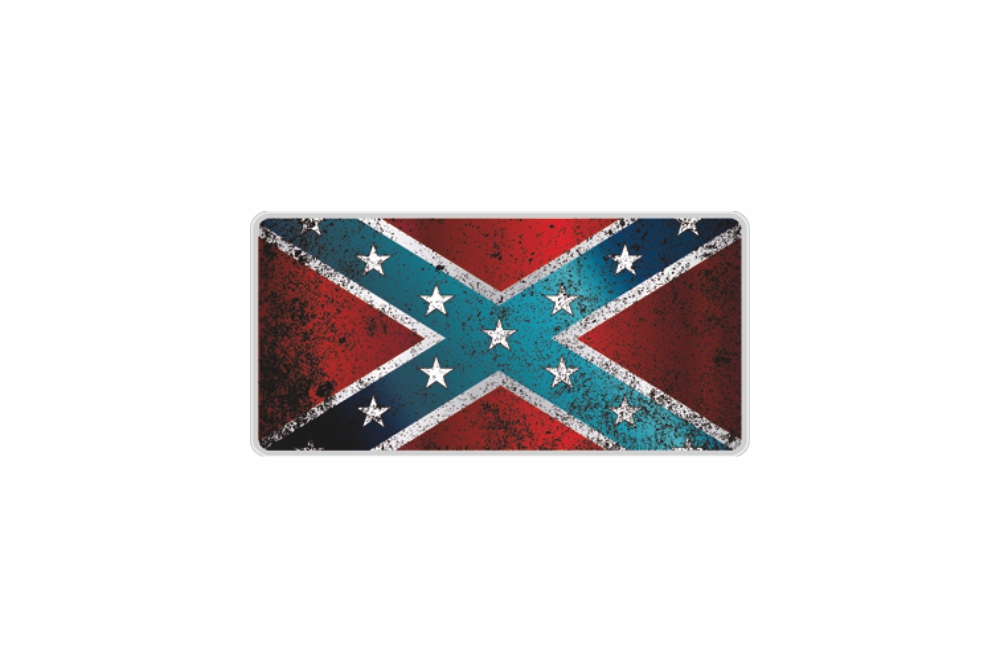 Schild Südstaaten Flagge reflex 300 x 150 x 1 mm
