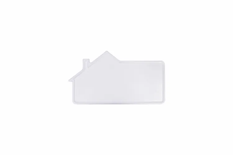 Plate House Number Contour House 3-digits white reflex 250 x 139 x 1 mm