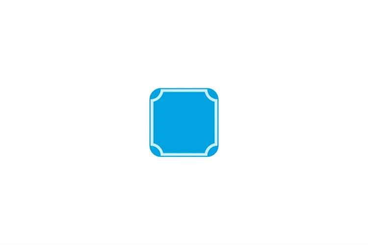 Hausnummer 1-stellig hellblau reflex 112 x 112 x 1 mm