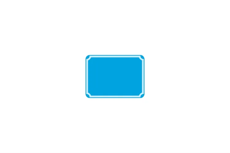 Hausnummer 2-stellig hellblau reflex 153 x 112 x 1 mm