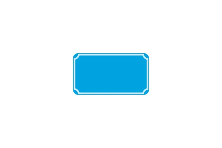 Hausnummer 3-stellig hellblau reflex 205 x 112 x 1 mm