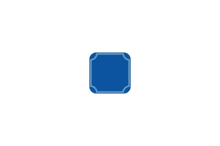 Hausnummer 1-stellig dunkelblau reflex 112 x 112 x 1 mm