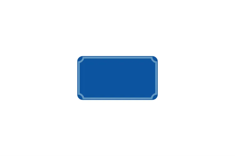 Hausnummer 3-stellig dunkelblau reflex 205 x 112 x 1 mm