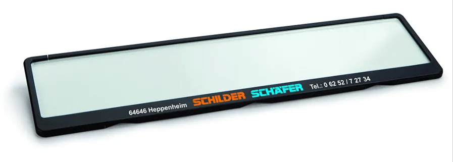 Kennzeichenhalter Future schwarz 520 x 110 mm
