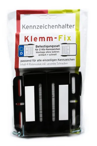 Kennzeichenbefestigung Klemm-Fix