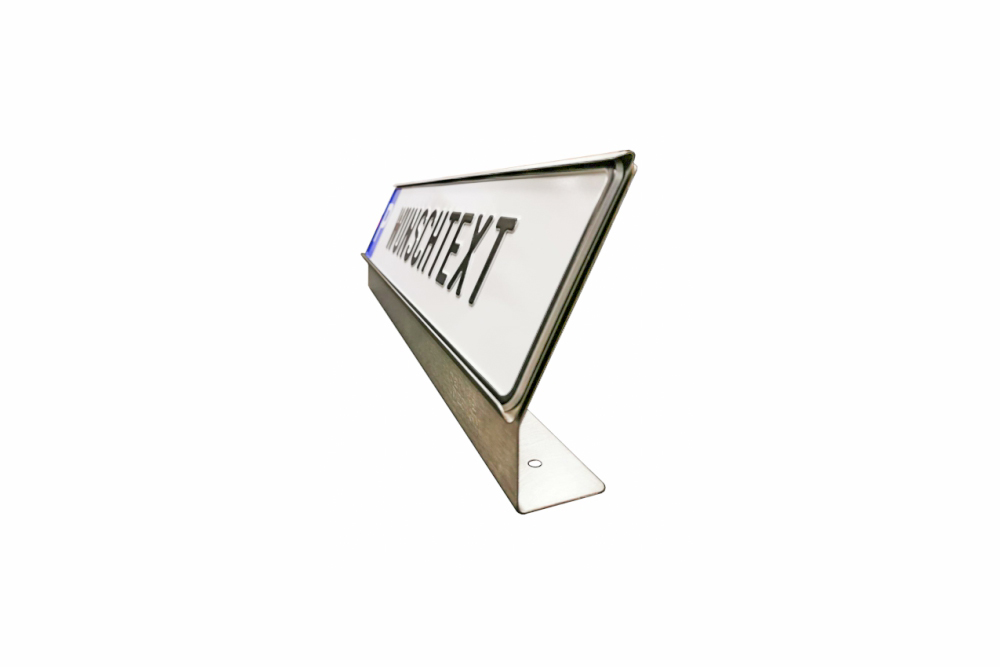 Stainless steel ground-mounted parking sign bracket